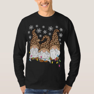 Leopard und Kariertes Herzblatt Valentine Geschenk T-Shirt