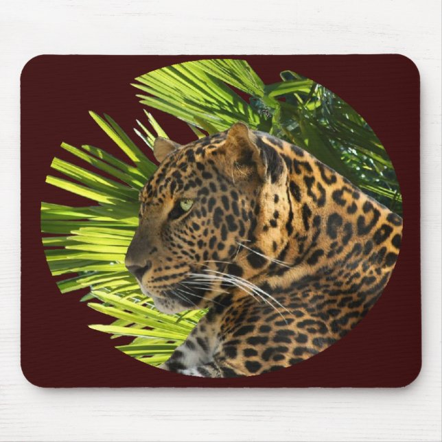 LEOPARD UND PALMEN MOUSEPAD (Vorne)