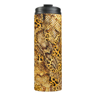 Leopard- und Schlangenmuster Thermosbecher