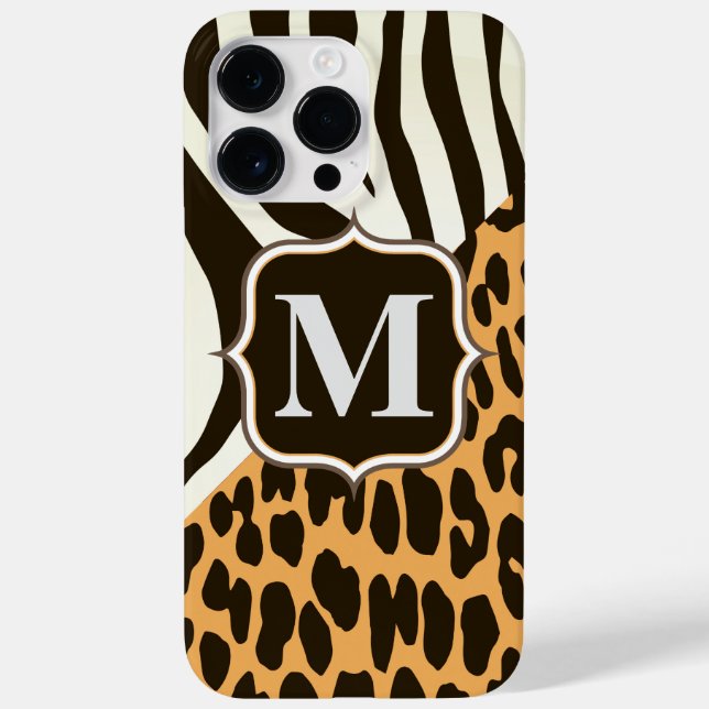 Leopard und Zebra Case-Mate iPhone 14 Pro Max Hülle (Rückseite)