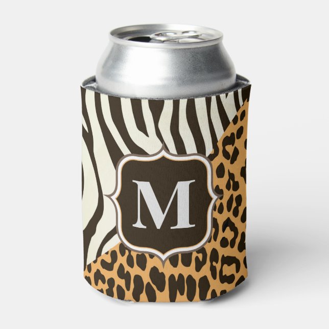 Leopard und Zebra Dosenkühler (Kanne Vorderseite)
