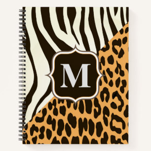 Leopard und Zebra Notizbuch