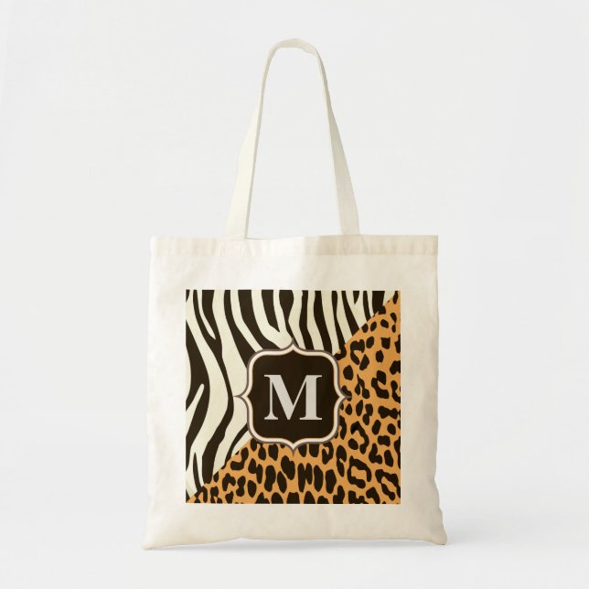 Leopard und Zebra Tragetasche (Vorne)