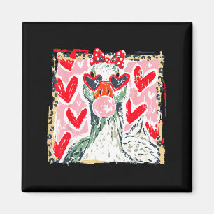 Leopard Valentinstag Gans Süßes Tier Paar Ma Magnet