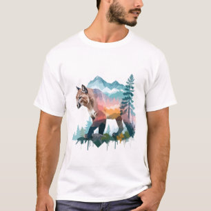 Leopard Vector Art Art Nasszelle T-Shirt