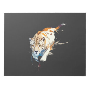 Leopard Vector Art mit lebhaften Farben Notizblock