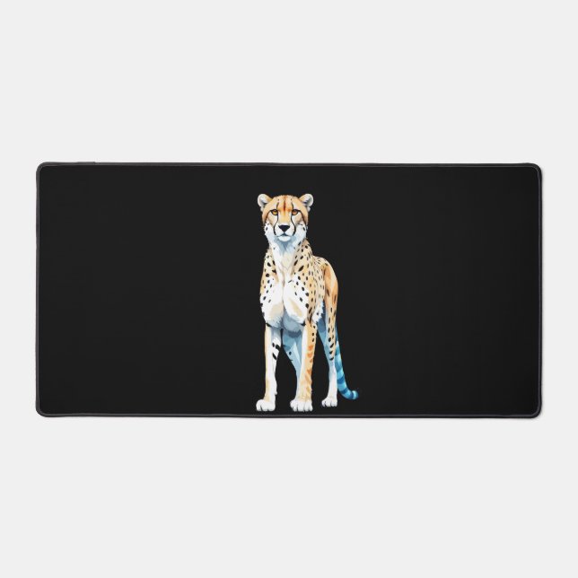 Leopard Vector Art mit lebhaften Farben Schreibtischunterlage (Vorderseite)