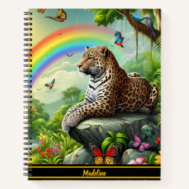 Leopard Vibe: Künstlerische Dschungel-Erholung Notizbuch