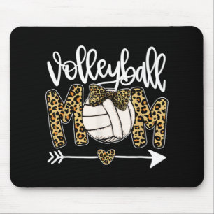 Leopard Volleyball Mama Spaß Ball Mama Muttertag G Mousepad