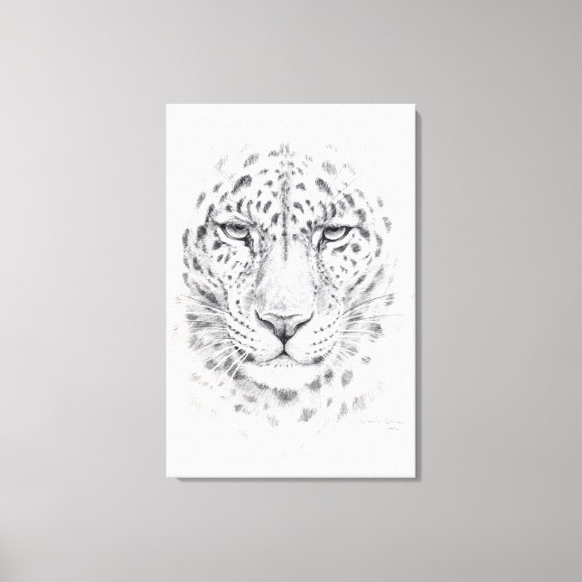 Leopard von Svetlana Ledneva-Schukina G028 Leinwanddruck (Vorderseite)