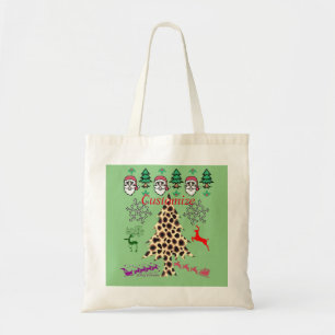 Leopard Weihnachtsbäume mit Santas Thunder_Cove Tragetasche