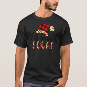 Leopard Weihnachtsfeiertag Weihnachtsmannmütze Wei T-Shirt
