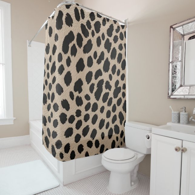 Leopard Whisper Duschvorhang (Beispiel)
