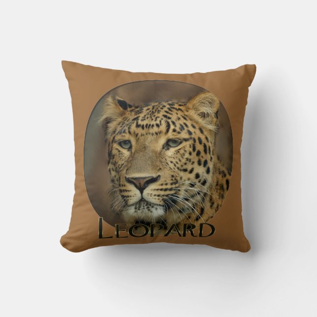 Leopard Wildlife Lovers Kissen (Vorderseite)