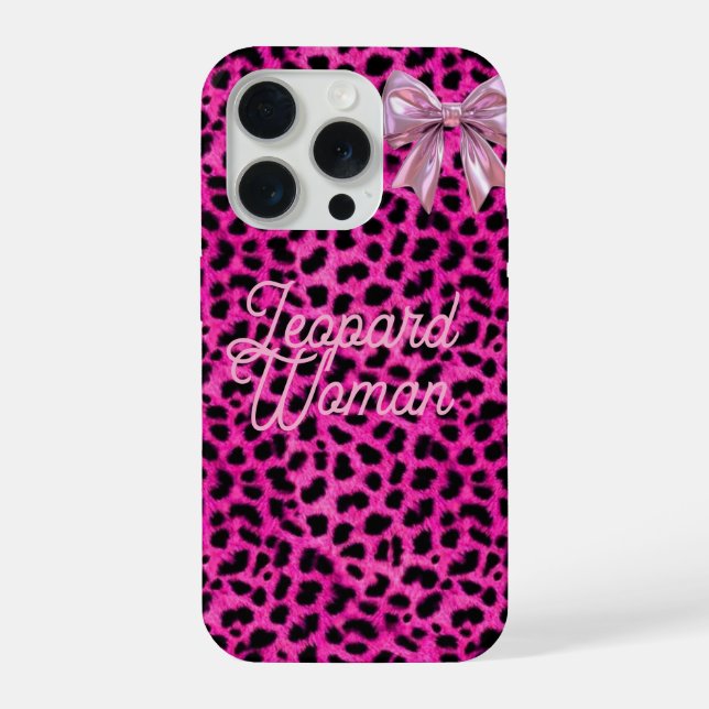 Leopard Woman phone case  iPhone 15 Pro Hülle (Rückseite)