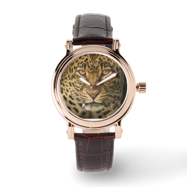 LEOPARD WRIST WATCH ARMBANDUHR (Vorderseite)