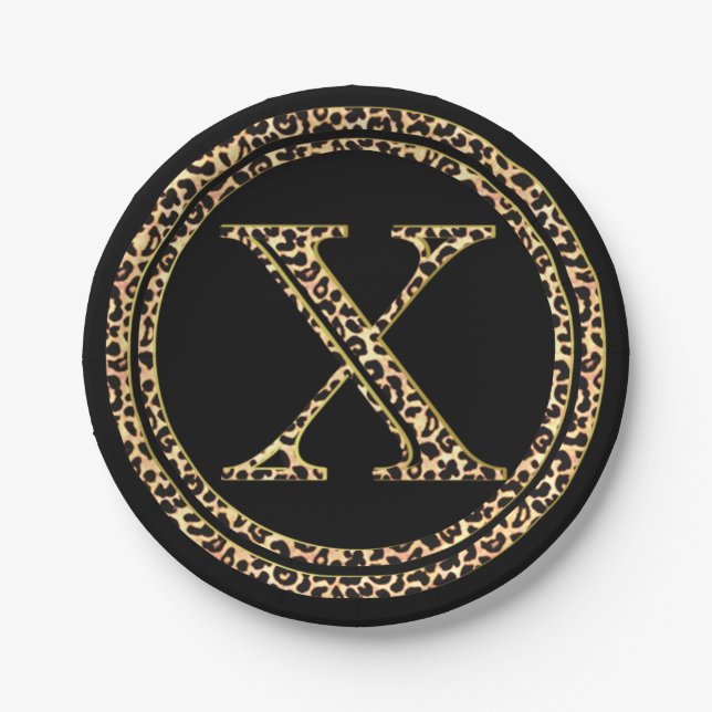 Leopard X Pappteller (Vorderseite)