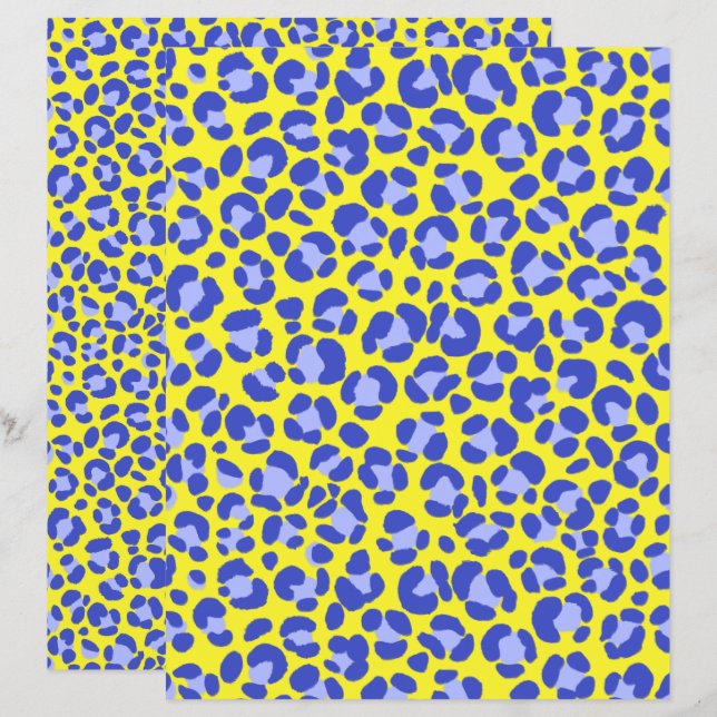 Leopard Yellow Blue Lila (Vorne/Hinten)