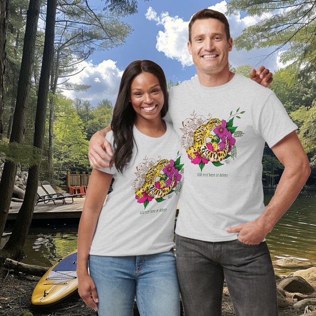 Leopard Yellow Gecko Green T-Shirt (Von Creator hochgeladen)