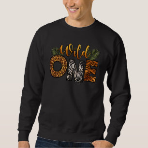 Leopard Zebra Tiger Druck Kind Erwachsener Wild On Sweatshirt