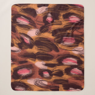 Leopard zeigt afrikanisches Tiermuster Sherpadecke