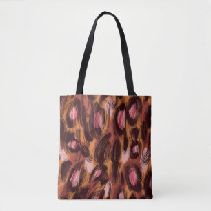 Leopard zeigt afrikanisches Tiermuster Tasche