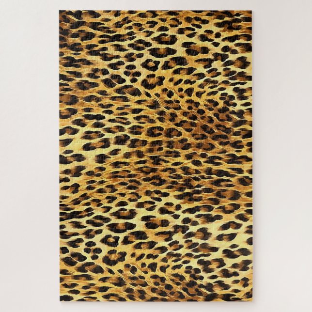 Leopard zeigt Camouflage-Mustermalerei (Vertikal)