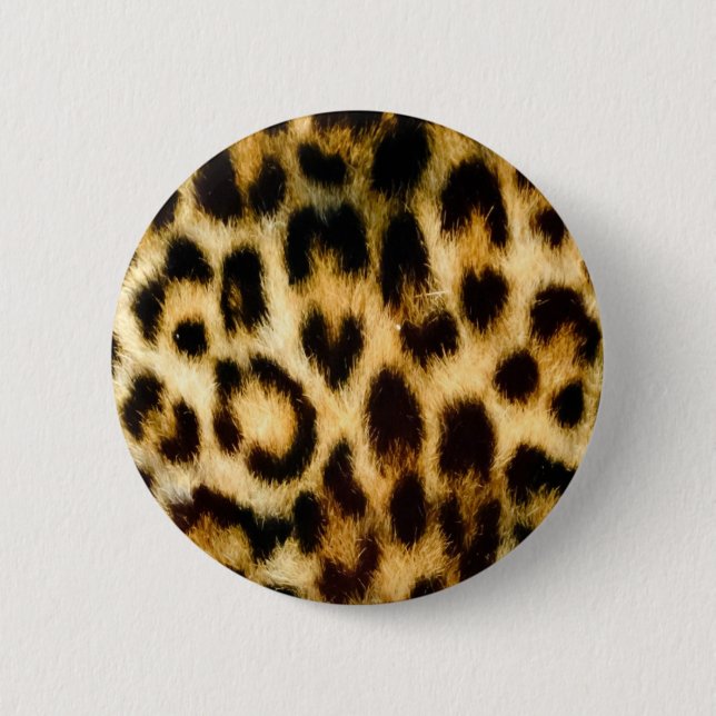 Leoparddruck Button (Vorderseite)
