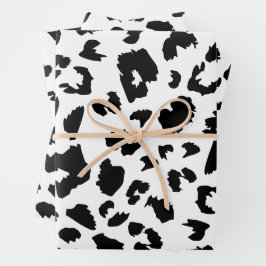 Leoparddruck Geschenkpapier Set
