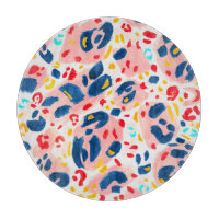 Leoparddruck: handbemalte Wasserfarbe.