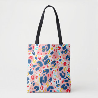 Leoparddruck: handbemalte Wasserfarbe. Tasche