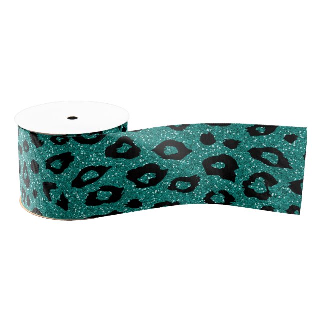 Leoparddruck Ripsband (Spule)