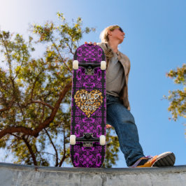 Leoparddruck | Wild und freies Herz | LIEBE Skateboard