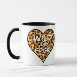 Leoparddruck | Wild und freies Herz | LIEBE T - SH Tasse