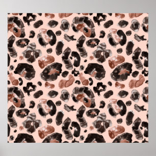 Leoparde, Tierhaut nahtlos Muster. Poster