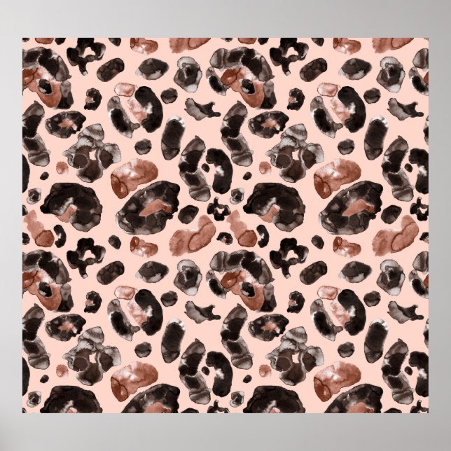 Leoparde, Tierhaut nahtlos Muster. Poster (Vorne)