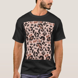 Leoparde, Tierhaut nahtlos Muster. T-Shirt