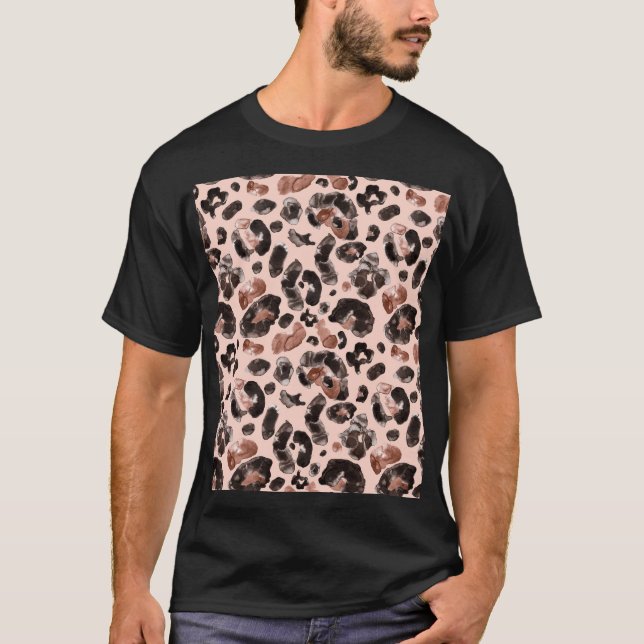 Leoparde, Tierhaut nahtlos Muster. T-Shirt (Vorderseite)