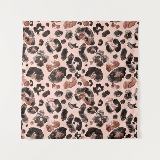 Leoparde, Tierhaut nahtlos Muster. Wandteppich (Vorderseite)