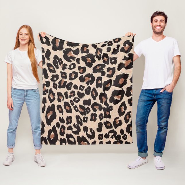 Leoparden-Design-Muster  Fleecedecke (Beispiel)