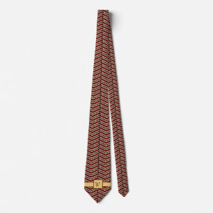 Leoparden-Druck-Chevron-Halstuch für Herren Krawatte