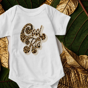 Leoparden-Druck Cooler Kid passend für Mutter und Baby Strampler