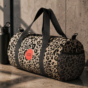 Leoparden-Druck-Duffelbag   Stylischer Tier-Duffel Duffle Bag