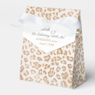 Leoparden-Druck-Geschenkbox für Damen zum Geburtst Geschenkschachtel