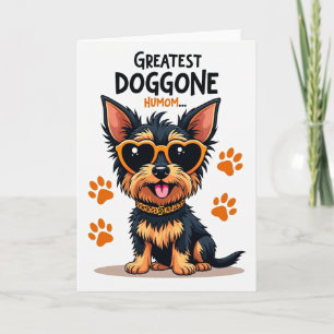 Leoparden-Druck-Hund-Mama-Karte Karte