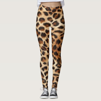 Leoparden-Druck-Leggings, Damen-Tierdruck-Hosen, Leggings