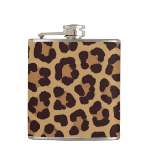 Leoparden-Druckmuster Flachmann