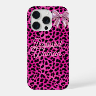 Leoparden-Frauen-Handyhülle iPhone 15 Pro Hülle