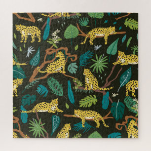 Leoparden im Dschungel: Vintag