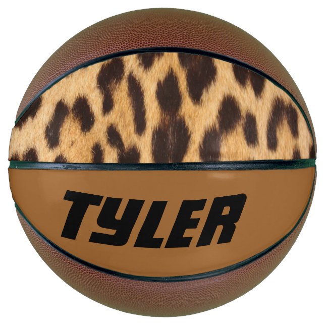 Leoparden-individuelle Name Basketball (Vorderseite)